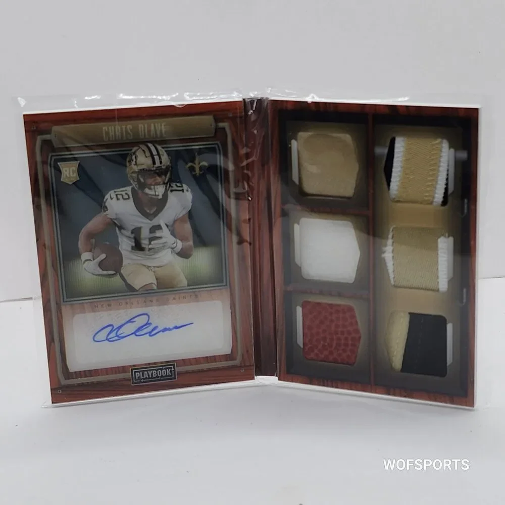 2022 Panini Playbook Rookie Signature Locker Chris Olave #RSL-CO New Orleans Sa